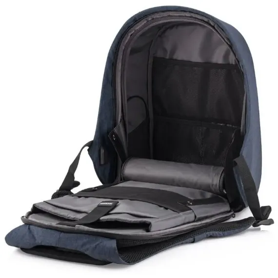 RUCSAC PENTRU LAPTOP BOBBY HERO SMALL, 13.3", PIELE ARTIFICIALA, ALBASTRU INCHIS