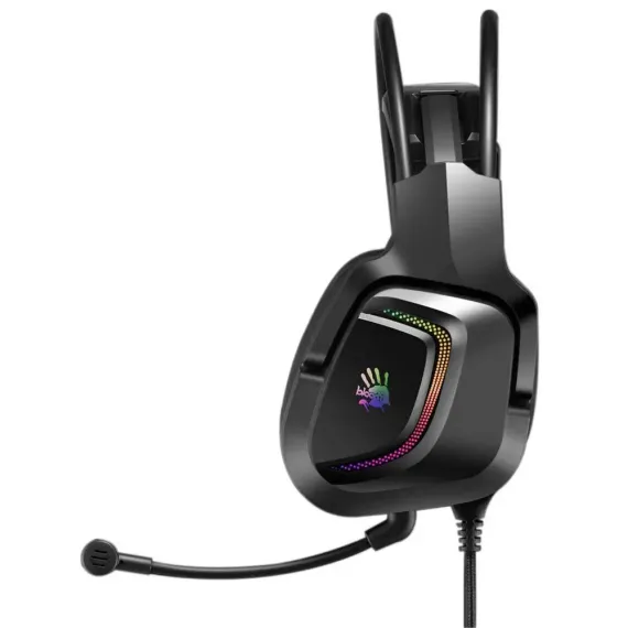 CASTI GAMING BLOODY G575P, CU FIR, NEGRU