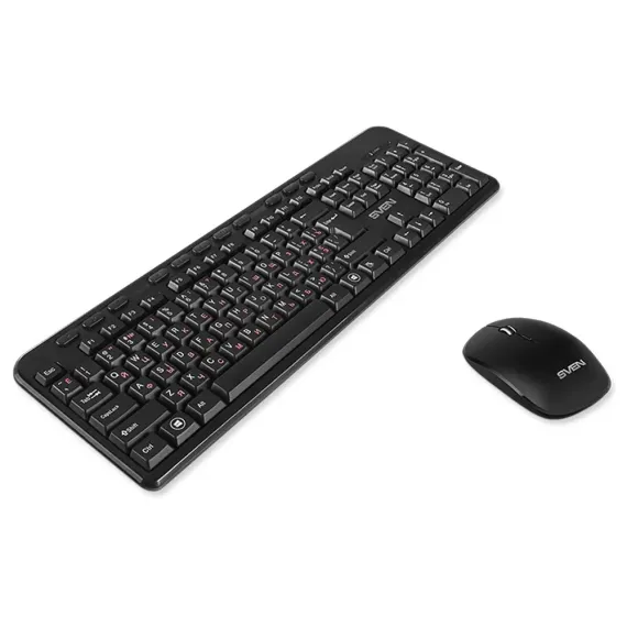 SET TASTATURA + MOUSE SVEN KB-C3200W, FARA FIR, NEGRU