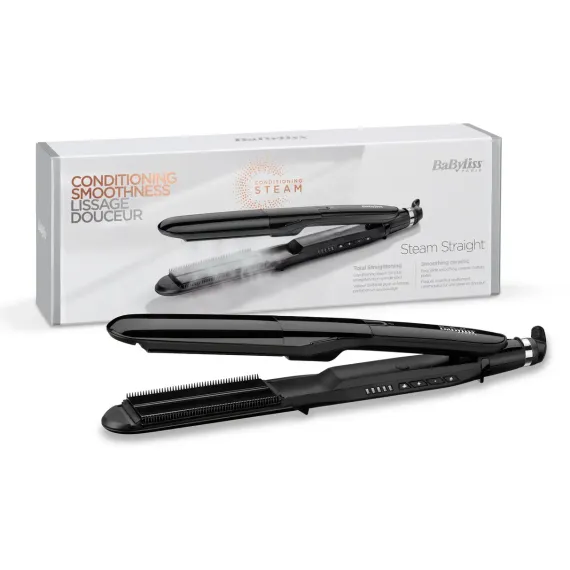 ВЫПРЯМИТЕЛЬ ДЛЯ ВОЛОС BABYLISS STEAM STRAIGHT | ST492E, ЧЁРНЫЙ