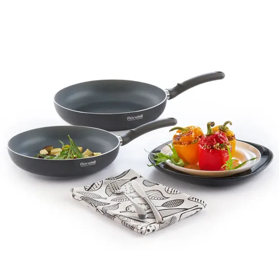 СКОВОРОДА RONDELL RDA-884, 24СМ, СЕРЫЙ