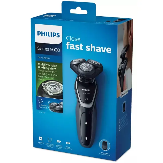 APARAT DE RAS ELECTRIC PHILIPS SHAVER SERIES 5000 S5110/06, NEGRU