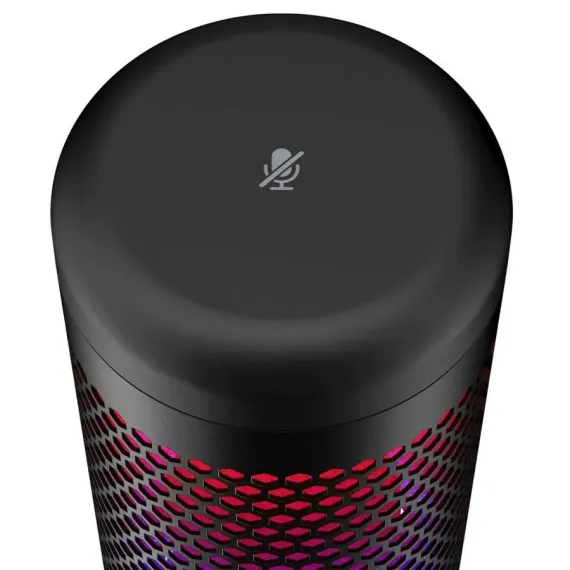 MICROFON GAMING HYPERX QUADCAST S, CU FIR, NEGRU