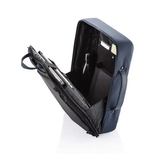 RUCSAC PENTRU LAPTOP BOBBY BIZZ, PIELE ARTIFICIALA, ALBASTRU INCHIS