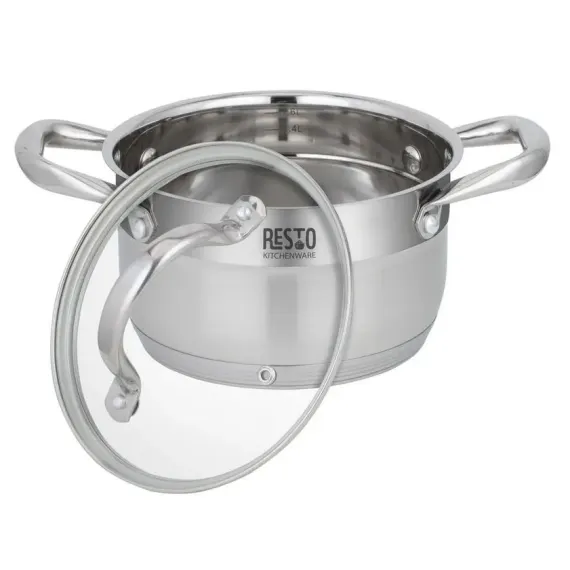 КАСТРЮЛЯ RESTO 92102, 1,9Л, НЕРЖАВЕЮЩАЯ СТАЛЬ