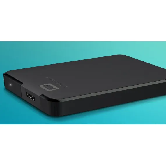 ВНЕШНИЙ ПОРТАТИВНЫЙ ЖЕСТКИЙ ДИСК WESTERN DIGITAL WD ELEMENTS,  1 TB, ЧЁРНЫЙ (WDBUZG0010BBK-WESN)