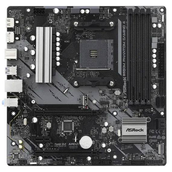 PLACA DE BAZA ASROCK B550M PHANTOM GAMING 4, AM4, AMD B550, MICRO-ATX