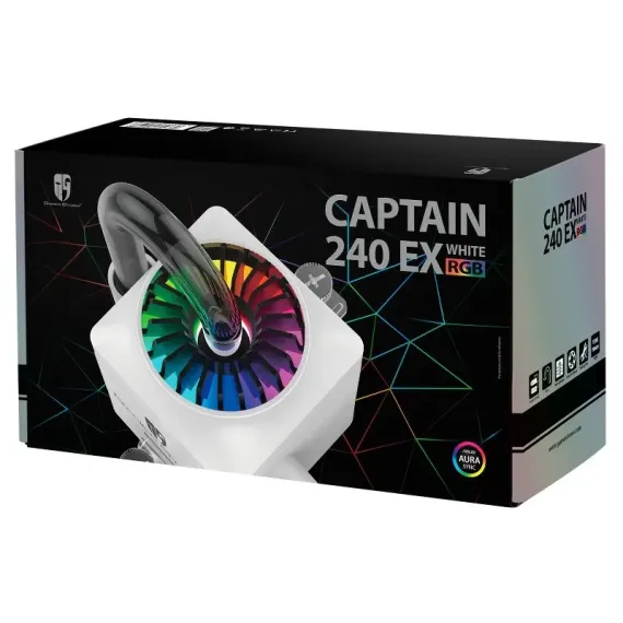 COOLER PROCESOR DEEPCOOL CASTLE 240EX WHITE