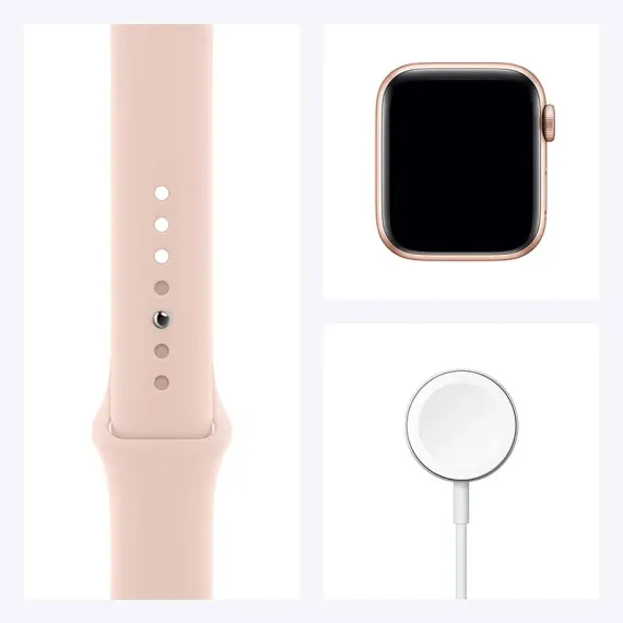 CEAS INTELIGENT APPLE WATCH SERIES 6 GPS MG123, 40MM, CARCASA DIN ALUMINIU CU BANDA SPORT PINK SAND