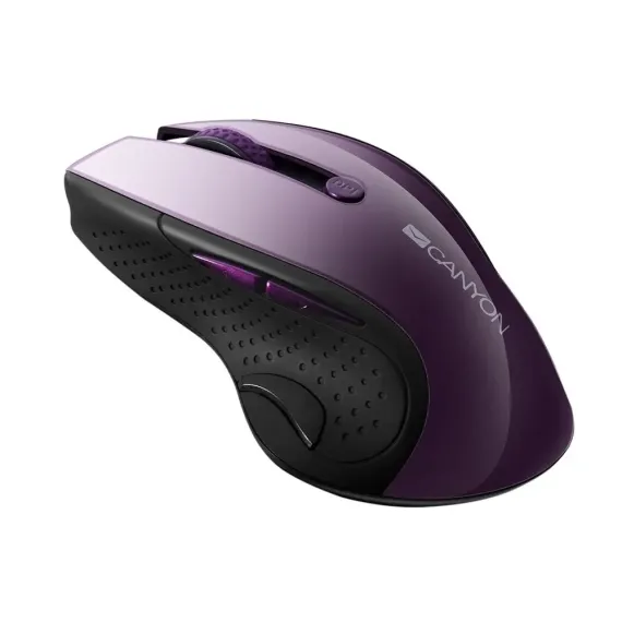 БЕCПРОВОДНАЯ МЫШЬ CANYON MW-01, ЧЁРНЫЙ/ФИОЛЕТОВЫЙ