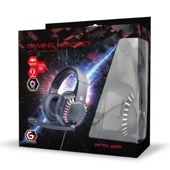 CASTI GAMING GEMBIRD GHS-06, CU FIR, NEGRU