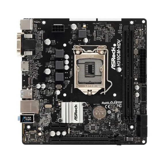 МАТЕРИНСКАЯ ПЛАТА ASROCK H310CM-HDV, LGA1151, INTEL H310, MICRO-ATX