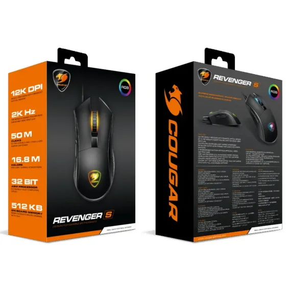 ИГРОВАЯ МЫШЬ COUGAR REVENGER S, ЧЁРНЫЙ