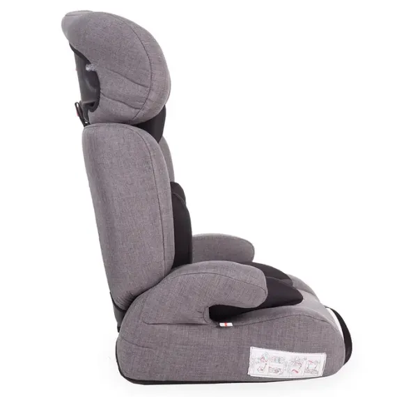 SCAUN AUTO KIKKA BOO ZIMPLA, GRUPA 1/2/3 (9-36 KG), GRI INCHIS