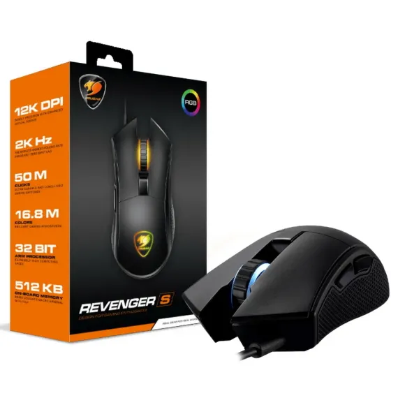 ИГРОВАЯ МЫШЬ COUGAR REVENGER S, ЧЁРНЫЙ