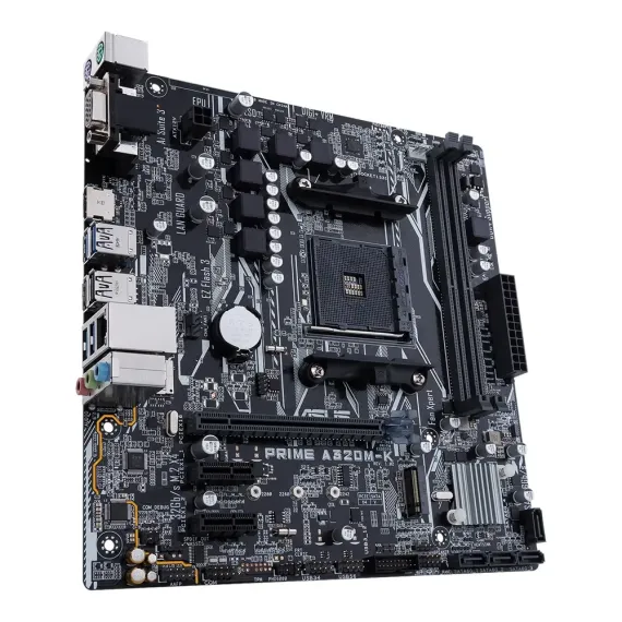 МАТЕРИНСКАЯ ПЛАТА ASUS PRIME A320M-K, AM4, AMD A320, MICRO-ATX