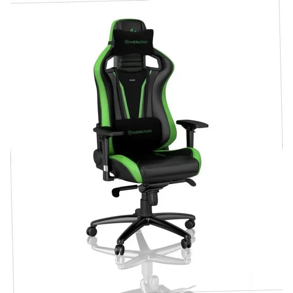 ИГРОВОЕ КРЕСЛО NOBLECHAIRS EPIC, ИСКУССТВЕННАЯ КОЖА, ЧЕРНЫЙ/ЗЕЛЕНЫЙ