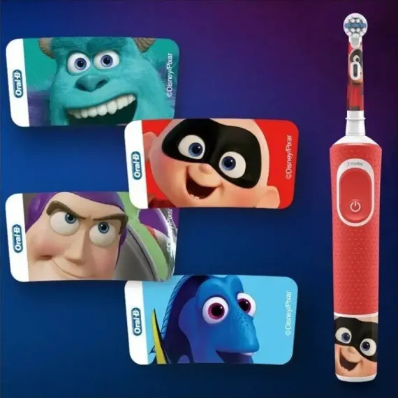 ЭЛЕКТРИЧЕСКАЯ ЗУБНАЯ ЩЕТКА BRAUN KIDS VITALITY D100, КРАСНЫЙ