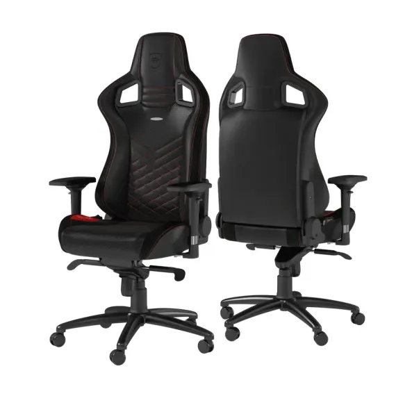 SCAUN GAMING NOBLECHAIRS EPIC, PU PIELE, NEGRU/ROSU
