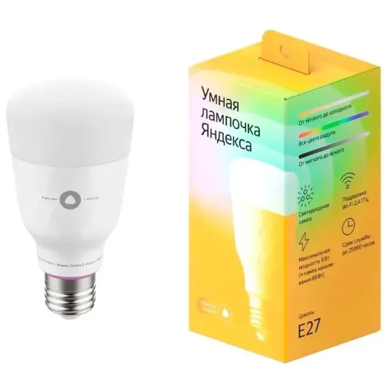 УМНАЯ ЛАМПОЧКА YANDEX YNDX-00010, E27, БЕЛЫЙ
