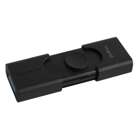 MEMORIE USB KINGSTON DATATRAVELER DUO, 64GB, NEGRU