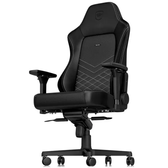 ИГРОВОЕ КРЕСЛО NOBLECHAIRS HERO, ИСКУССТВЕННАЯ КОЖА, ЧЕРНЫЙ/БЕЛЫЙ