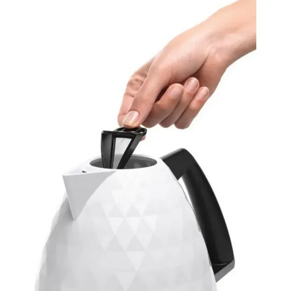 FIERBATOR ELECTRIC DE'LONGHI BRILLANTE, ALB