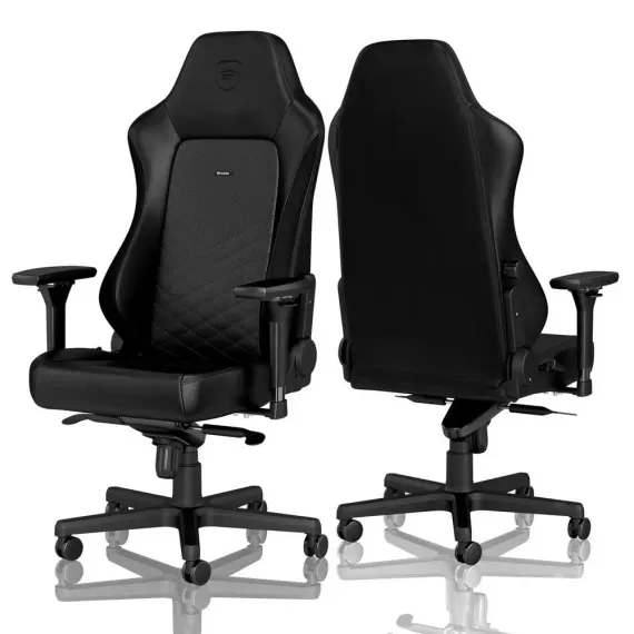ИГРОВОЕ КРЕСЛО NOBLECHAIRS HERO, ИСКУССТВЕННАЯ КОЖА, ЧЕРНЫЙ/БЕЛЫЙ
