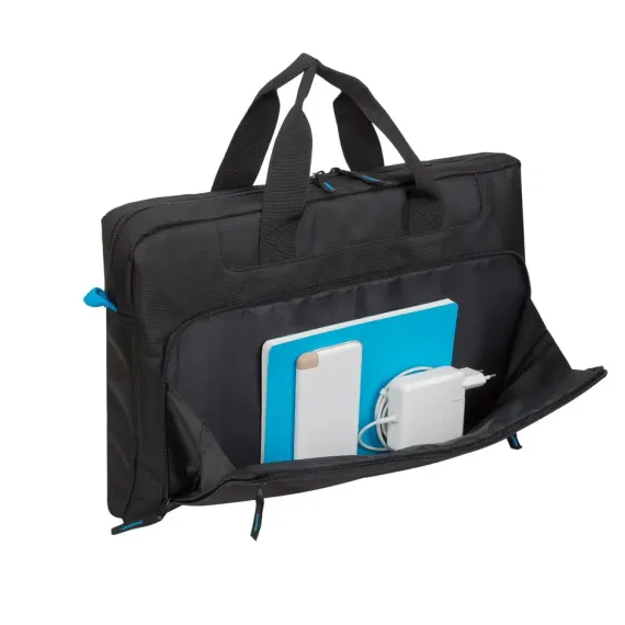 СУМКА ДЛЯ НОУТБУКА RIVACASE REGENT, 17.3", ПОЛИЭСТЕР, ЧЁРНЫЙ