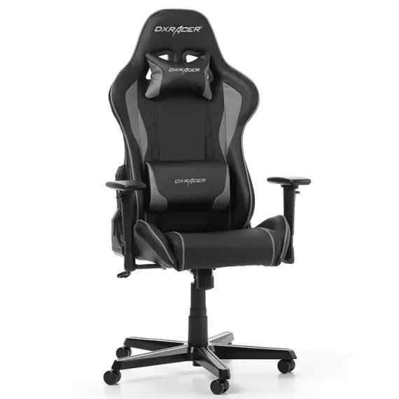 ИГРОВОЕ КРЕСЛО DXRACER FORMULA, ИСКУССТВЕННАЯ КОЖА, ЧЕРНЫЙ/СЕРЫЙ