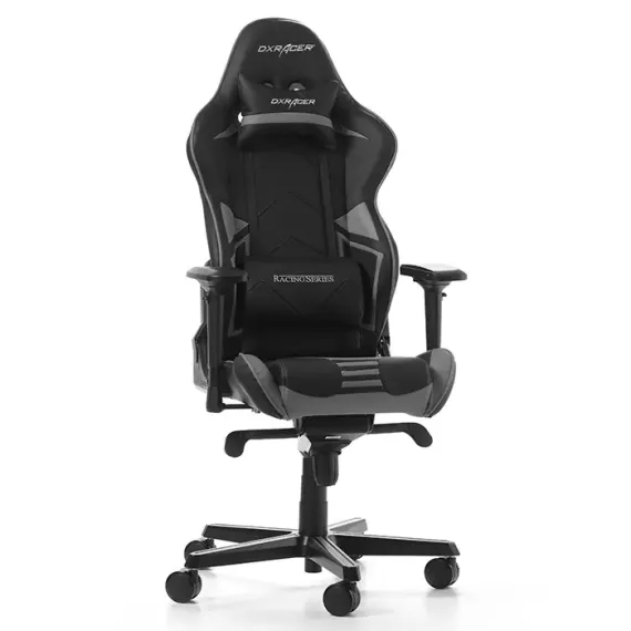 ИГРОВОЕ КРЕСЛО DXRACER RACING PRO, ИСКУССТВЕННАЯ КОЖА, ЧЕРНЫЙ/СЕРЫЙ