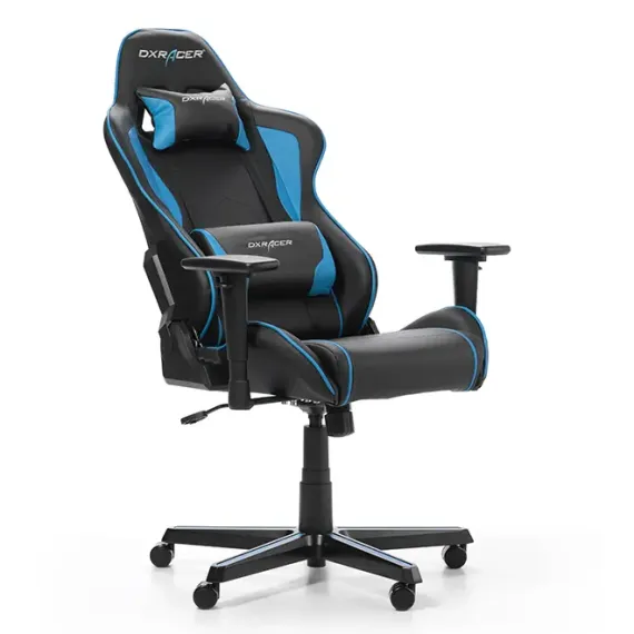 ИГРОВОЕ КРЕСЛО DXRACER FORMULA, ИСКУССТВЕННАЯ КОЖА, ЧЕРНЫЙ/СИНИЙ