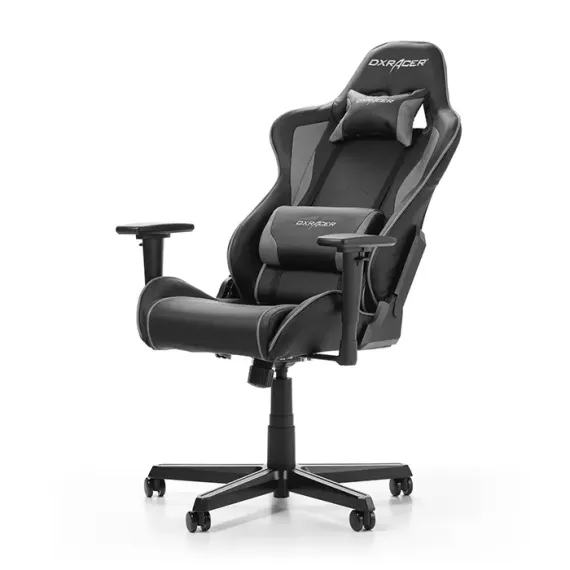 ИГРОВОЕ КРЕСЛО DXRACER FORMULA, ИСКУССТВЕННАЯ КОЖА, ЧЕРНЫЙ/СЕРЫЙ