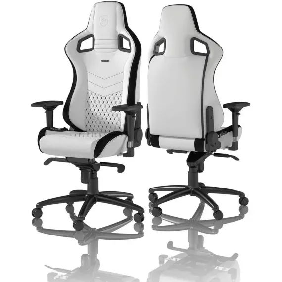 ИГРОВОЕ КРЕСЛО NOBLECHAIRS EPIC, ИСКУССТВЕННАЯ КОЖА, ЧЕРНЫЙ/БЕЛЫЙ