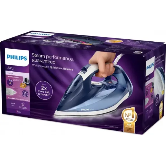 УТЮГ PHILIPS AZUR, 2500ВТ, СИНИЙ