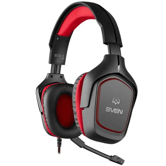 CASTI GAMING SVEN AP-G333MV, CU FIR, NEGRU/ROSU