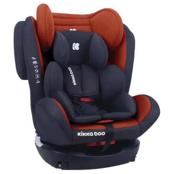 ДЕТСКОЕ АВТОКРЕСЛО 3-В-1 KIKKA BOO 4 SAFE ISOFIX, ГРУППА 0+/1/2/3 (0-36 КГ), ОРАНЖЕВЫЙ