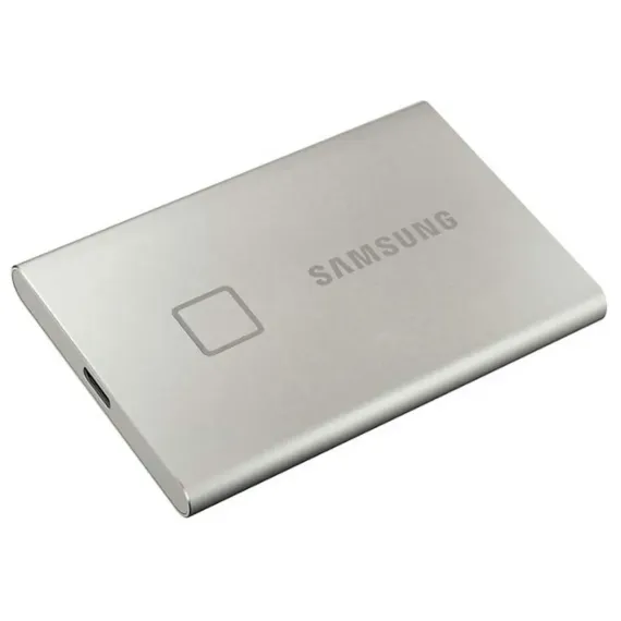 ВНЕШНИЙ ПОРТАТИВНЫЙ SSD НАКОПИТЕЛЬ SAMSUNG PORTABLE SSD T7 TOUCH,  2 TB, СЕРЕБРИСТЫЙ (MU-PC2T0S/WW)