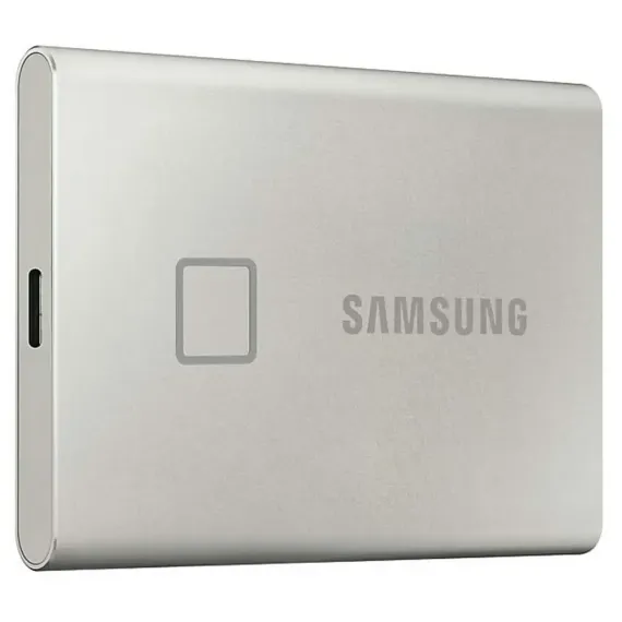 ВНЕШНИЙ ПОРТАТИВНЫЙ SSD НАКОПИТЕЛЬ SAMSUNG PORTABLE SSD T7 TOUCH,  2 TB, СЕРЕБРИСТЫЙ (MU-PC2T0S/WW)