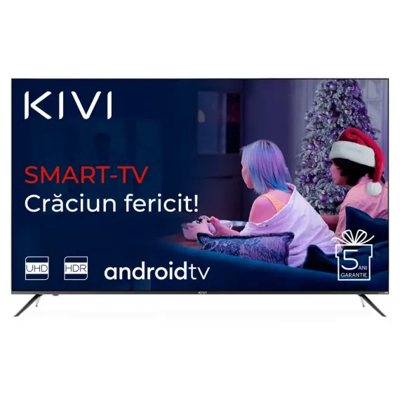65" LED SMART TV KIVI 65U740LB, 3840X2160 4K UHD, ANDROID TV, NEGRU