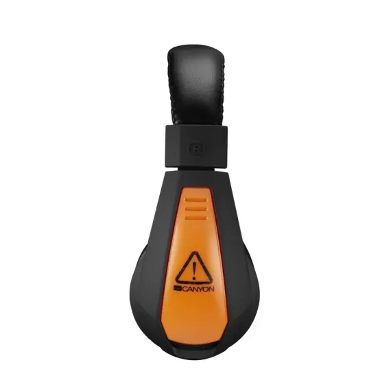 CASTI GAMING CANYON STAR RAIDER, CU FIR, NEGRU/PORTOCALIU