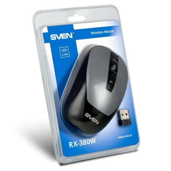MOUSE WIRELESS SVEN RX-380W, ARGINTIU