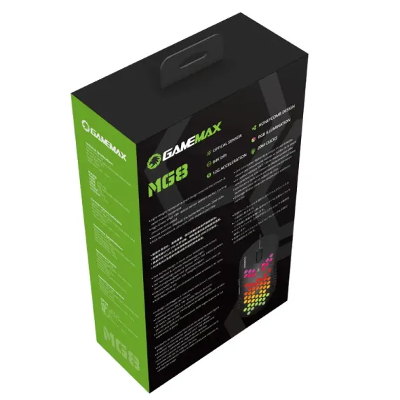 ИГРОВАЯ МЫШЬ GAMEMAX MG8, ЧЁРНЫЙ