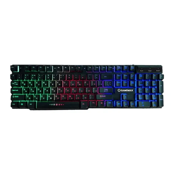 TASTATURA GAMEMAX K207, CU FIR, NEGRU