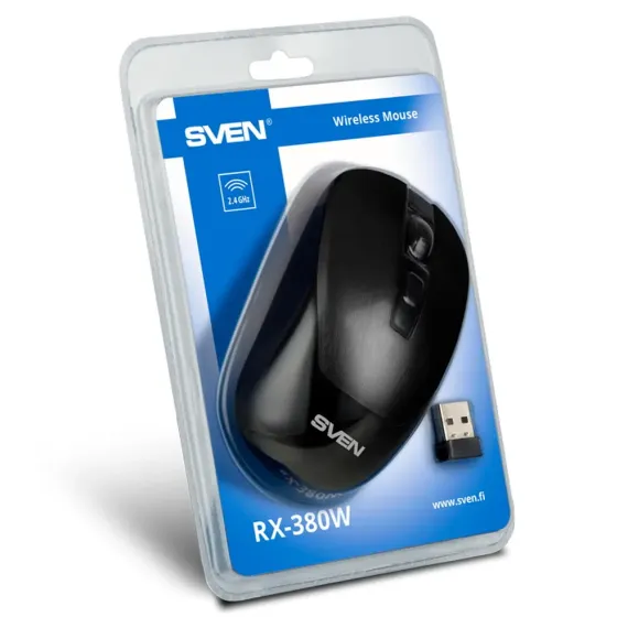MOUSE WIRELESS SVEN RX-380W, NEGRU