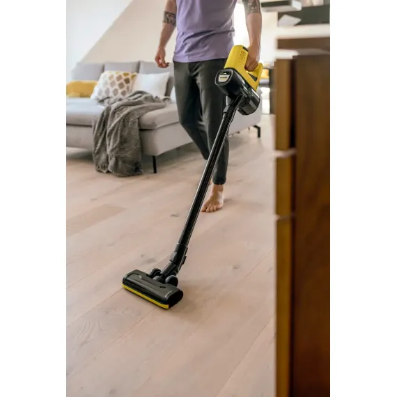ВЕРТИКАЛЬНЫЙ БЕСПРОВОДНОЙ ПЫЛЕСОС KARCHER VC 4, ЖЕЛТЫЙ ЧЕРНЫЙ