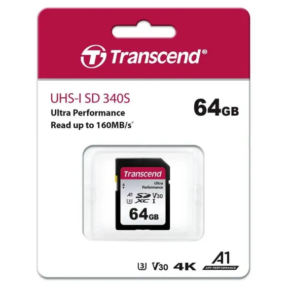 CARD DE MEMORIE TRANSCEND SDXC 340S, 64GB (TS64GSDC340S)