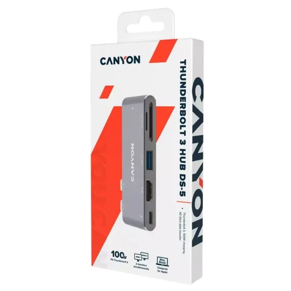 ДОК-СТАНЦИЯ CANYON DS-5, СЕРЫЙ