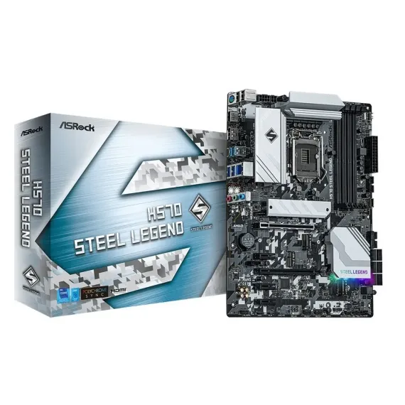 PLACA DE BAZA ASROCK H570 STEEL LEGEND, LGA1200, INTEL H570, ATX