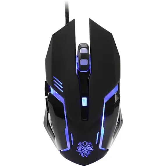 SET TASTATURA + MOUSE + MOUSE PAD QUMO MYSTIC, CU FIR, NEGRU